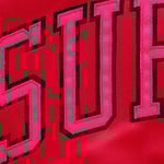 Supreme Supreme Mitchell & Ness Lined Hooded Satin Varsity Jacket (FW25) - Red