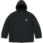 Supreme Supreme Number (N)ine Faux Shearling Hooded Coat (FW25) - Black