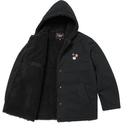 Supreme®/Number (N)ine® Faux Shearling Hooded Coat - Supreme