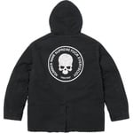 Supreme Supreme Number (N)ine Faux Shearling Hooded Coat (FW25) - Black