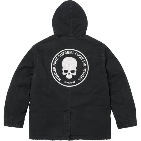 Supreme®/Number (N)ine® Faux Shearling Hooded Coat - Supreme