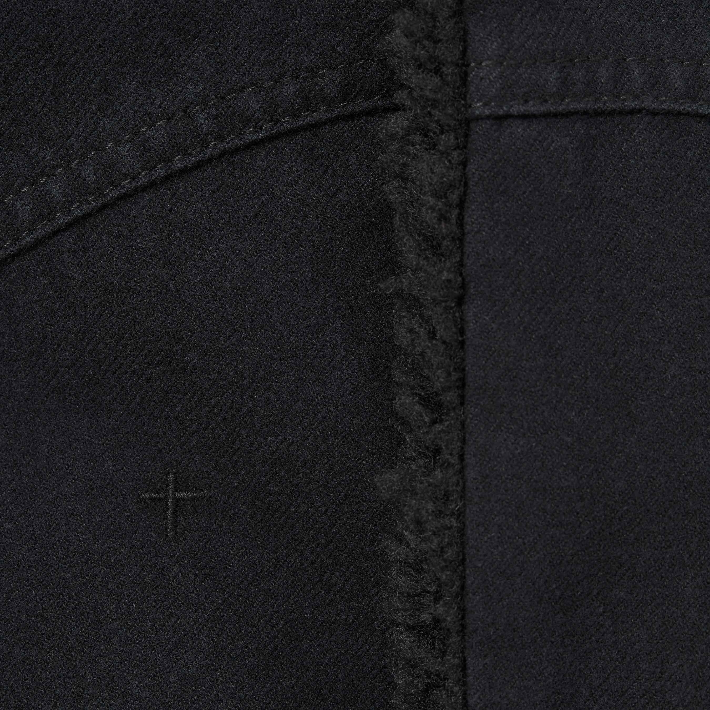 Supreme Supreme Number (N)ine Faux Shearling Hooded Coat (FW25) - Black - $398