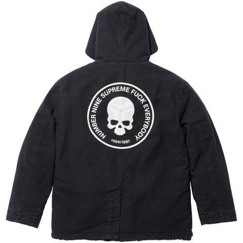 Supreme®/Number (N)ine® Faux Shearling Hooded Coat - Supreme