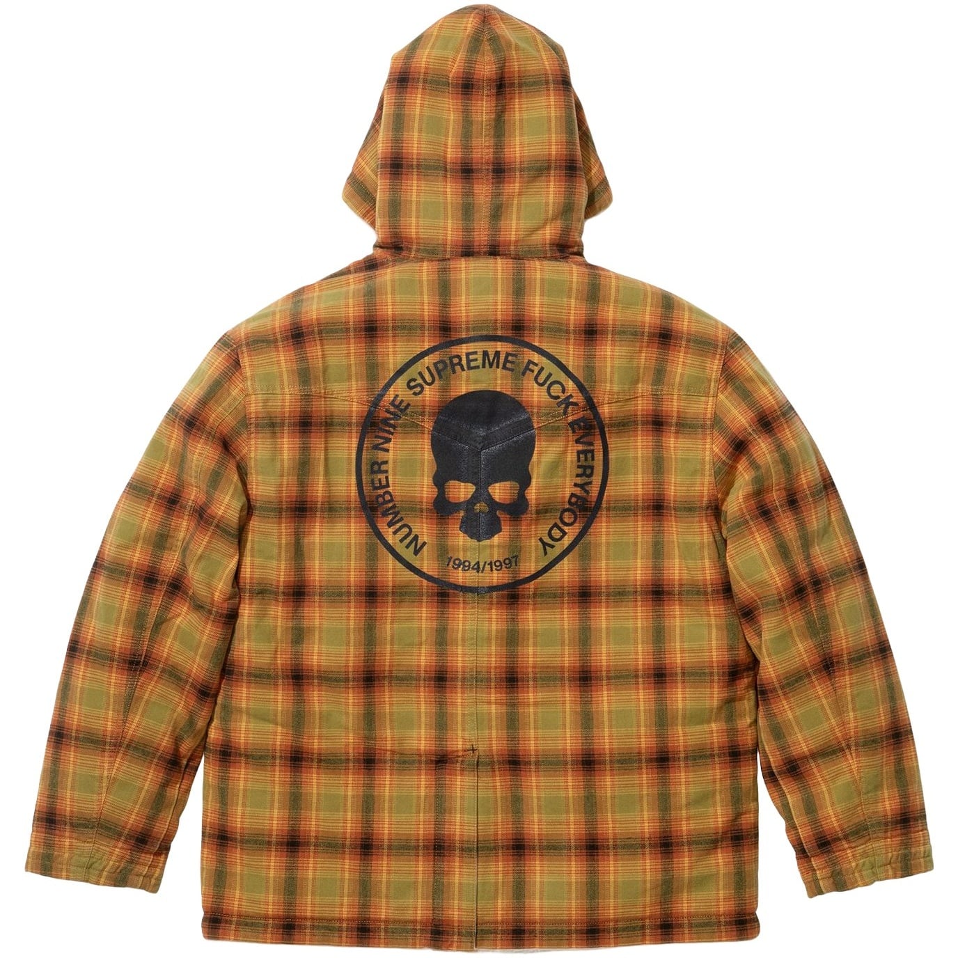 Supreme Supreme Number (N)ine Faux Shearling Hooded Coat (FW25) - $398