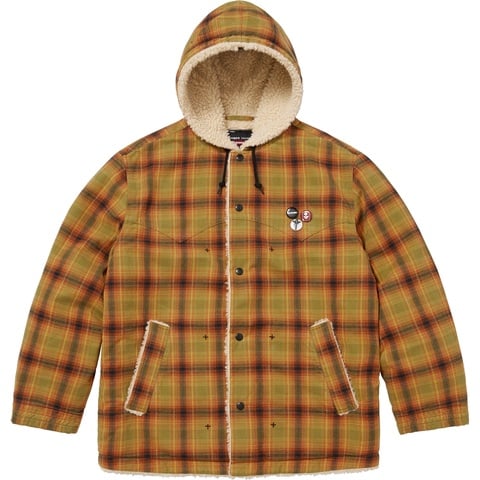 Supreme®/Number (N)ine® Faux Shearling Hooded Coat - Supreme