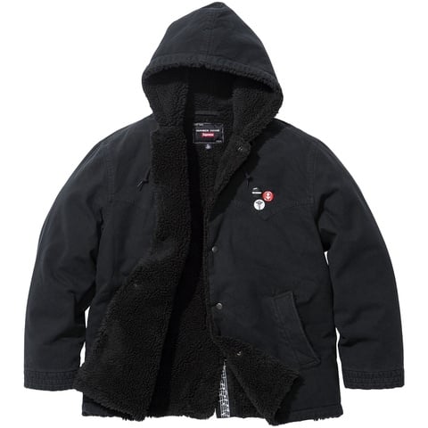 Supreme®/Number (N)ine® Faux Shearling Hooded Coat - Supreme