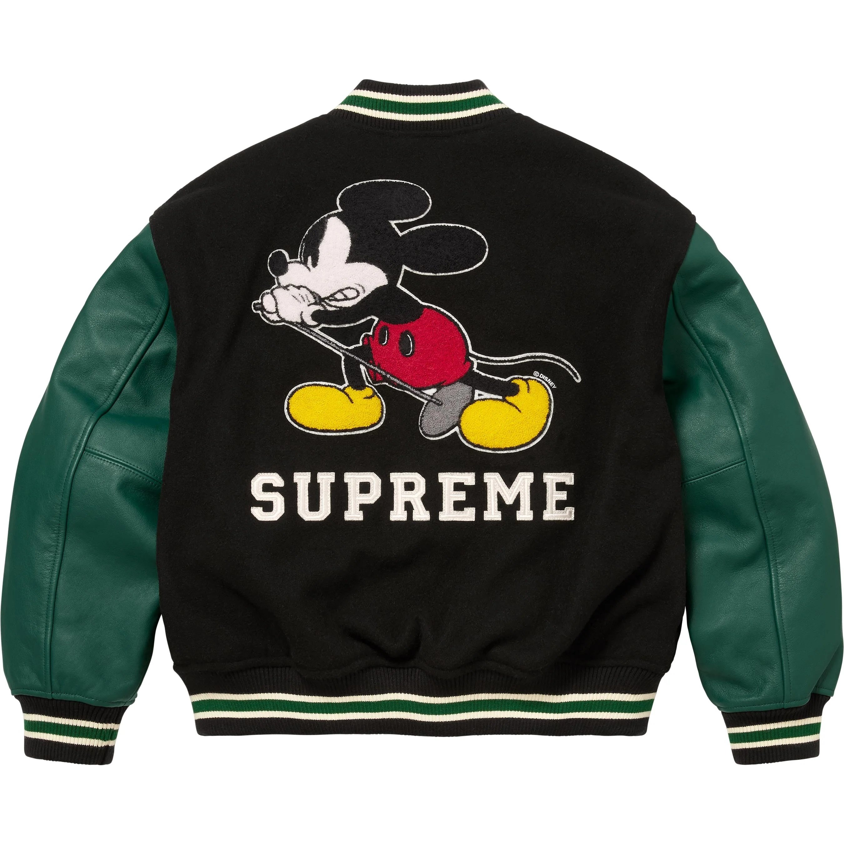 Supreme Number (N)ine Mickey Mouse Varsity Jacket (FW25) - $668