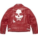 Supreme Supreme Number (N)ine Schott Perfecto Leather Jacket (FW25) - Red