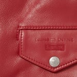 Supreme Supreme Number (N)ine Schott Perfecto Leather Jacket (FW25) - Red