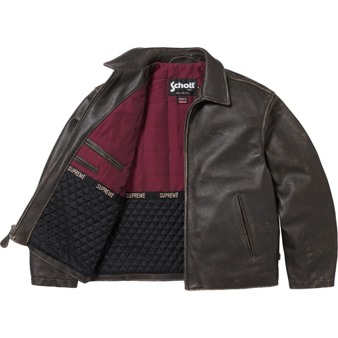 Supreme®/Schott® Leather Racer Jacket - Supreme