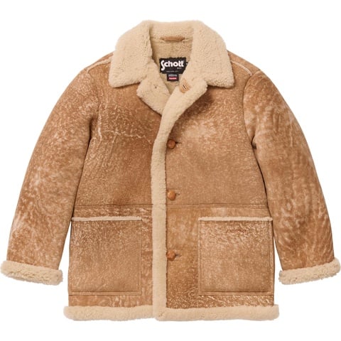 Supreme®/Schott® Shearling Coat - fall/winter 2025 - Supreme