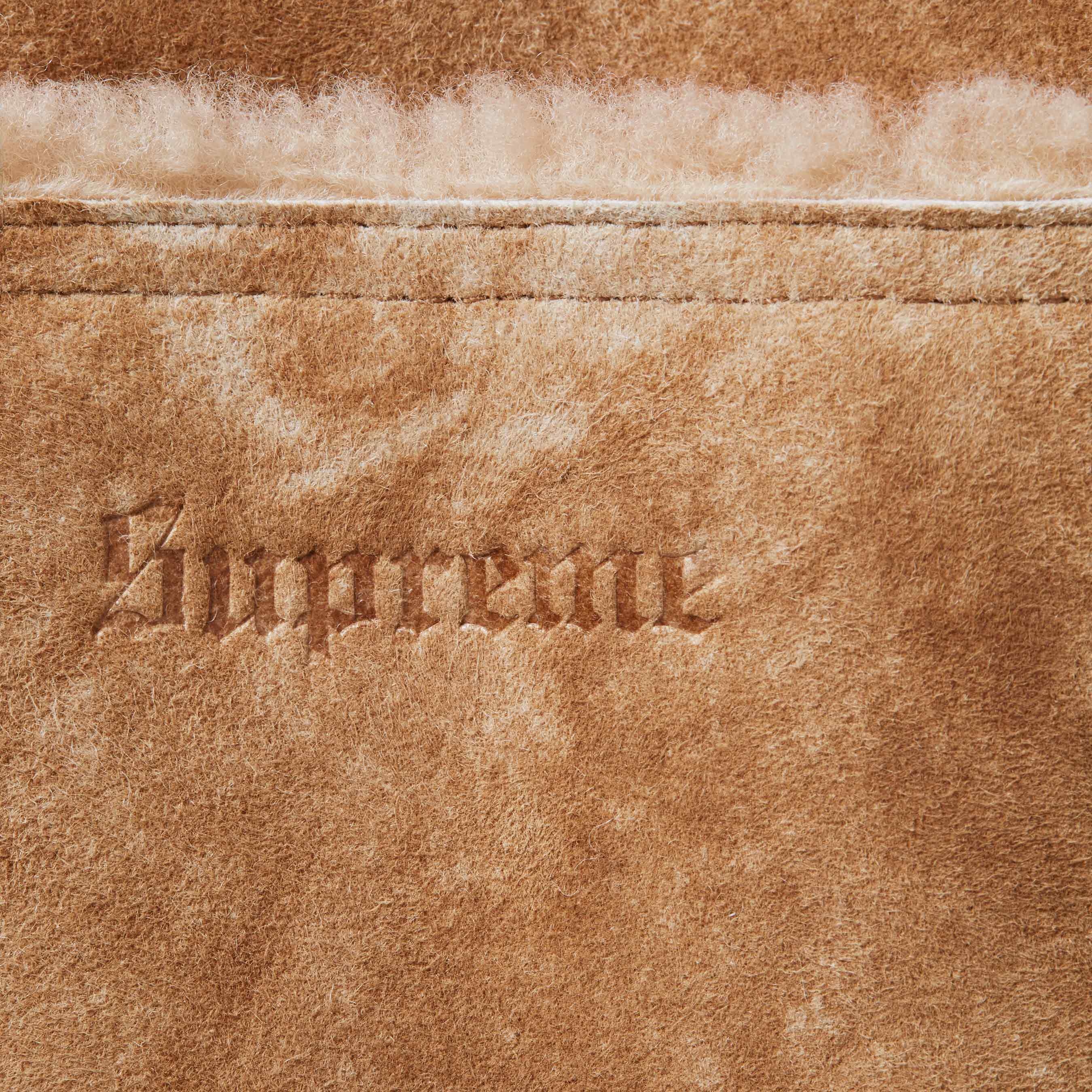 Supreme Supreme Schott Shearling Coat (FW25) - Tan - $1698
