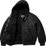 Supreme Supreme Schott Shearling Hooded Work Jacket (FW25) - Black