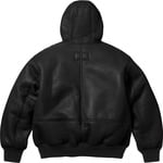 Supreme Supreme Schott Shearling Hooded Work Jacket (FW25) - Black