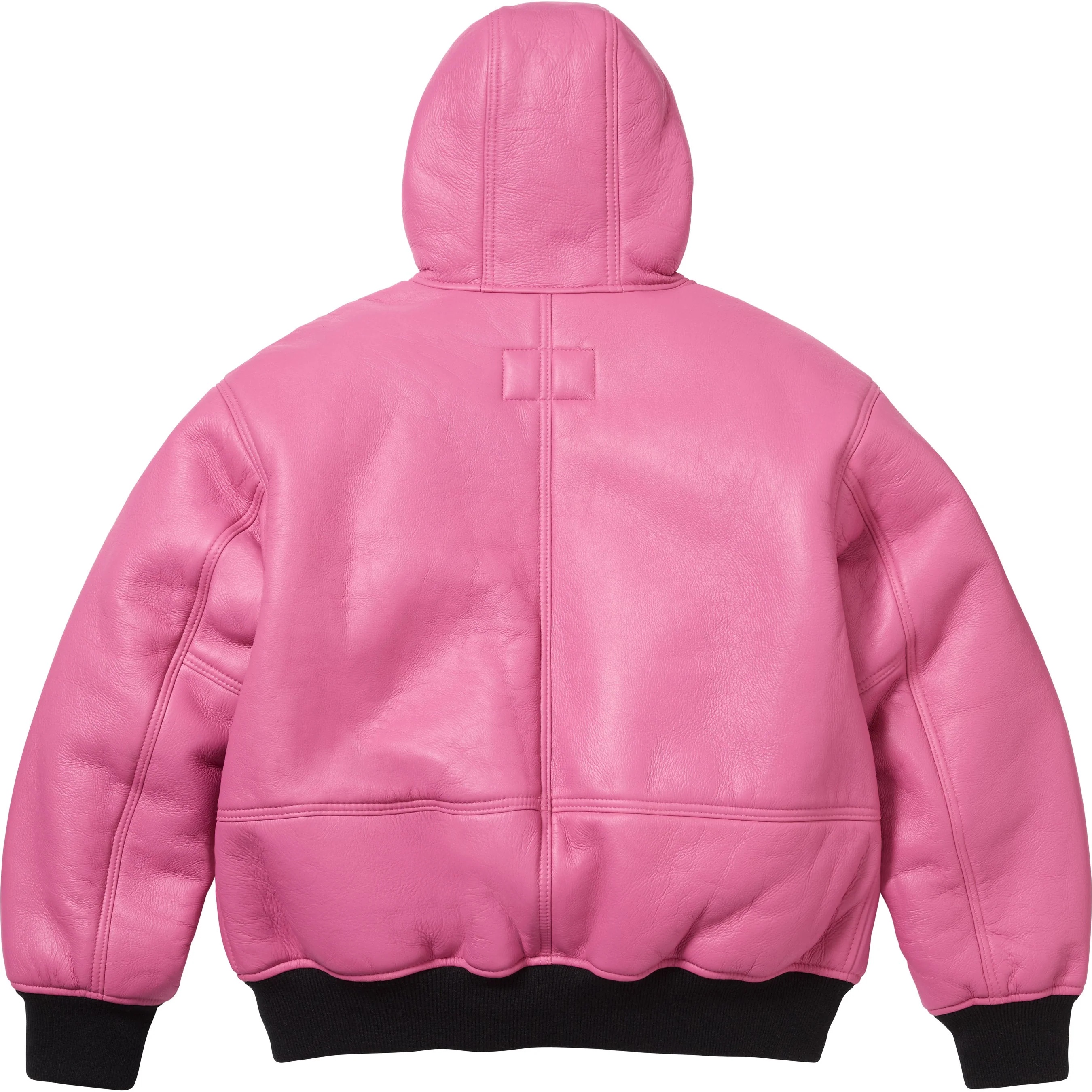 Supreme Supreme Schott Shearling Hooded Work Jacket (FW25) - Pink - $1598