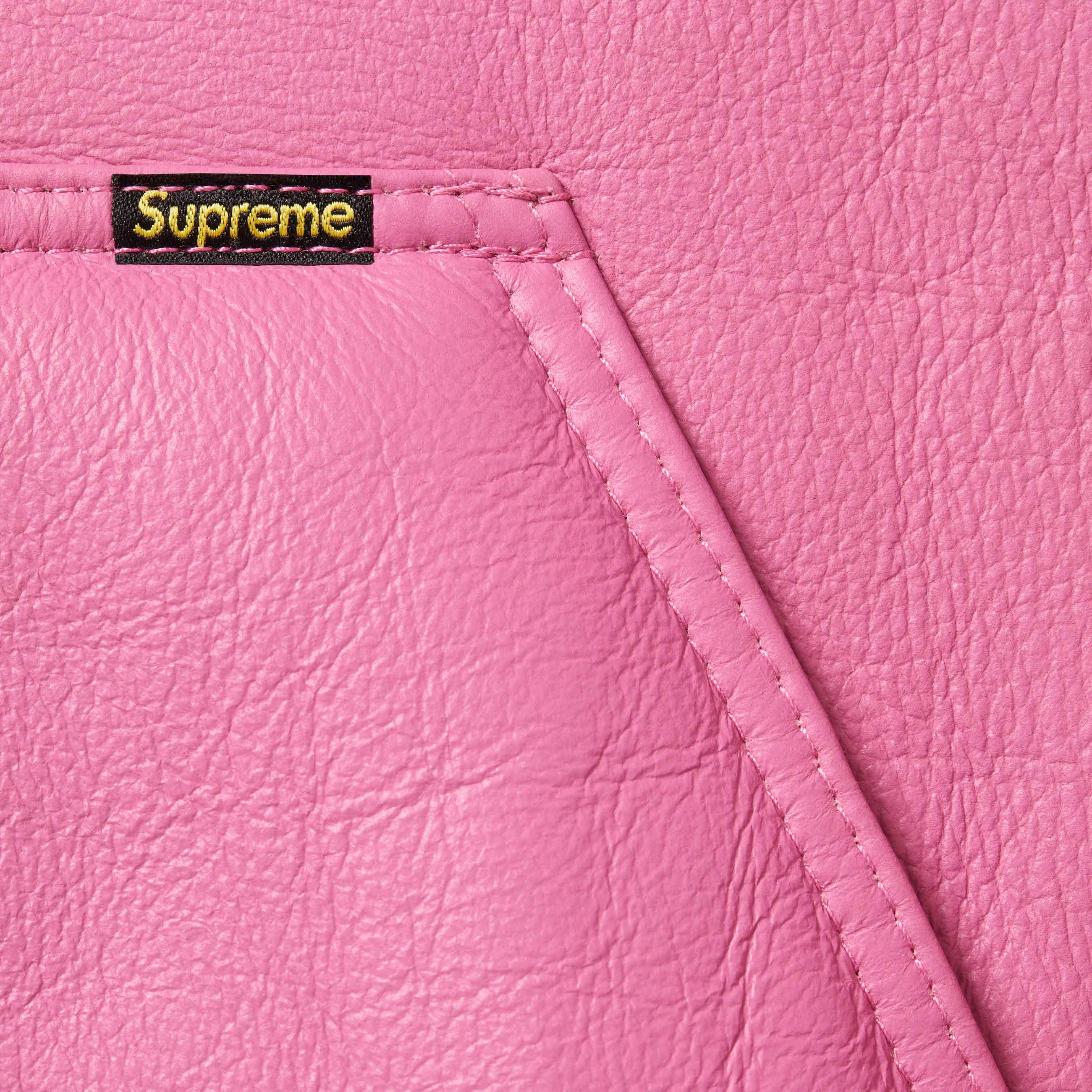 Supreme Supreme Schott Shearling Hooded Work Jacket (FW25) - Pink - $1598