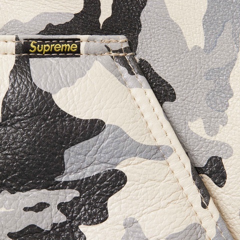 Supreme Supreme®/Schott® Shearling Hooded Work Jacket - Snow Camo