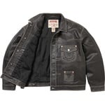 Supreme Supreme True Religion Leather Trucker Jacket (FW25) - Black