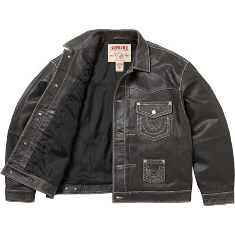Supreme/True Religion レザートラッカージャケット Supreme®/True Religion® Leather Trucker Jacket - Supreme