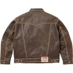 Supreme Supreme True Religion Leather Trucker Jacket (FW25) - Brown