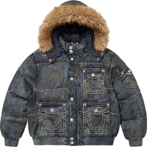 Supreme Supreme®/True Religion® Puffer Jacket - Dirty Indigo
