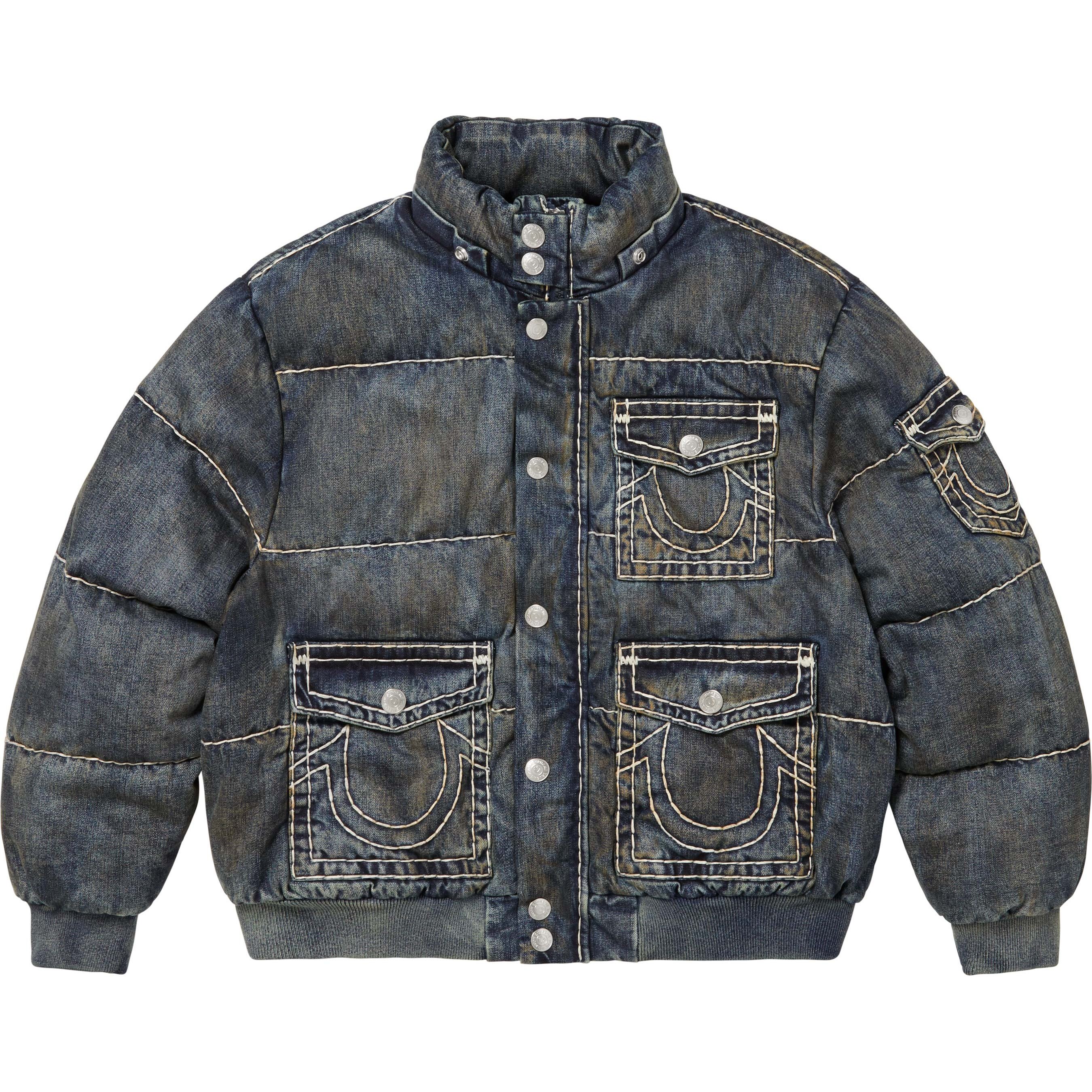 Supreme Supreme True Religion Puffer Jacket (FW25) - Dirty Indigo - $598