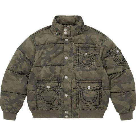 Supreme Supreme®/True Religion® Puffer Jacket - Olive Camo