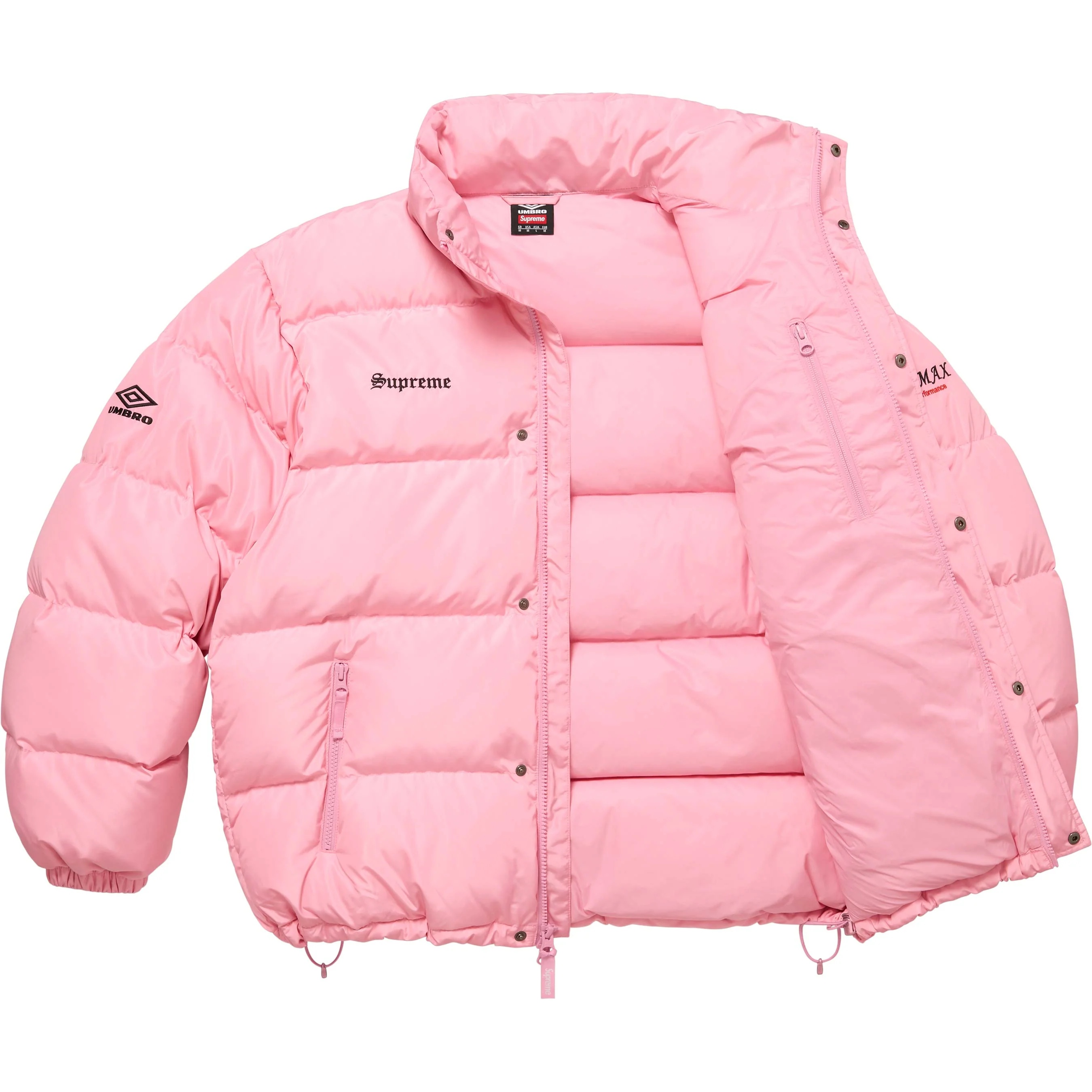Supreme Supreme Umbro Down Puffer Jacket (FW25) - Pink - $398