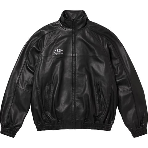 Supreme Supreme®/Umbro® Leather Track Jacket - Black