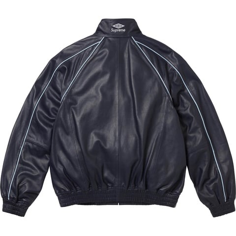 ジャケット・アウター SUPREME UMBRO Leather Track Jacket S Supreme®/Umbro® Leather Track Jacket - Supreme