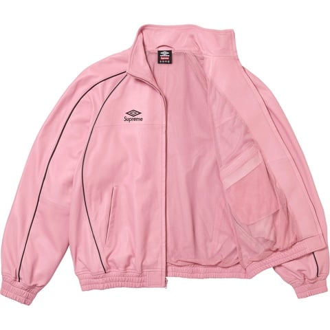 s*u様 Supreme Umbro Leather Jacket Supreme®/Umbro® Leather Track Jacket - Supreme