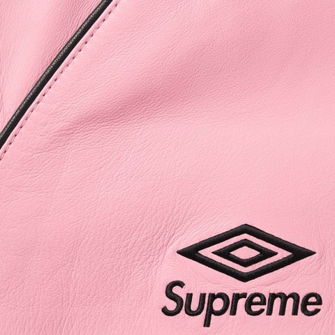 Supreme Supreme®/Umbro® Leather Track Jacket - Pink