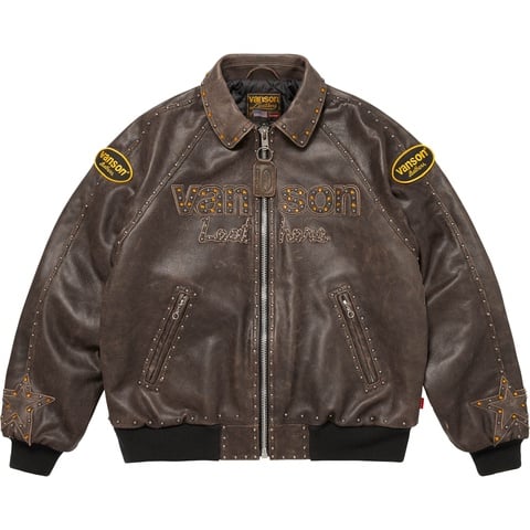 Supreme Supreme®/Vanson Leathers® b.b. Simon Jacket - Brown