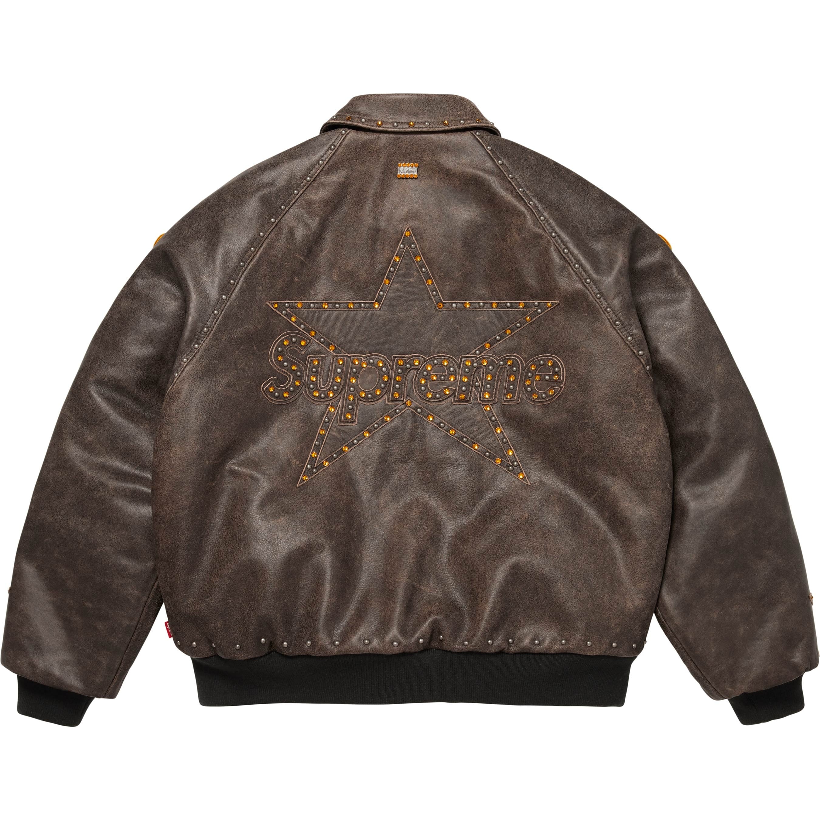 Supreme Supreme Vanson Leathers b.b. Simon Jacket (FW25) - Brown - $2498