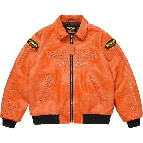Supreme Supreme®/Vanson Leathers® b.b. Simon Jacket - Orange