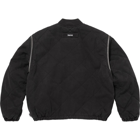 Zip-Off Sleeve Quilted Bomber Jacket - Supreme