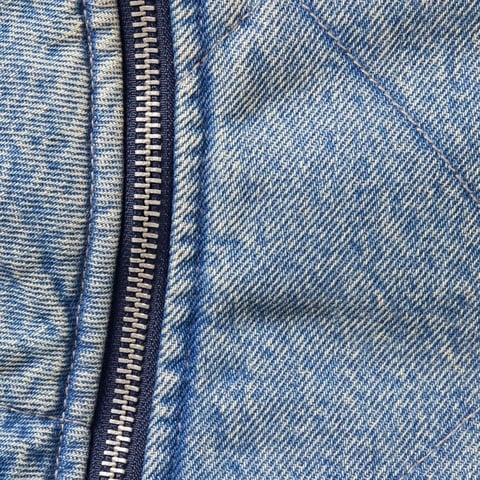 Supreme Zip-Off Sleeve Quilted Bomber Jacket - Denim