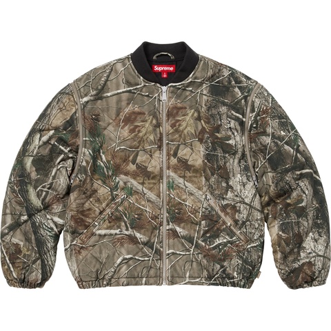Zip-Off Sleeve Quilted Bomber Jacket - Supreme Zip-Off Sleeve Quilted Bomber Jacket - Supreme
