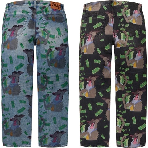 Supreme All Dogs Go To Heaven Loose Fit Jean - Group Shots