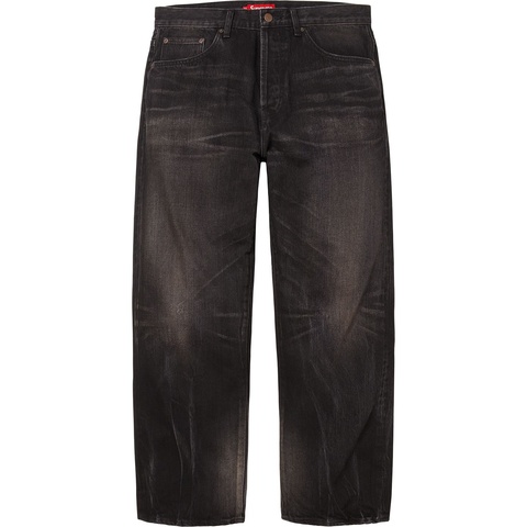 Distressed Loose Fit Selvedge Jean - Supreme