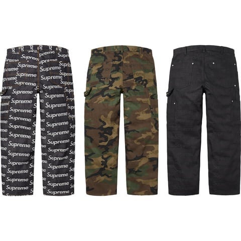 Jacquard Logos Double Knee Denim Painter Jean - Supreme