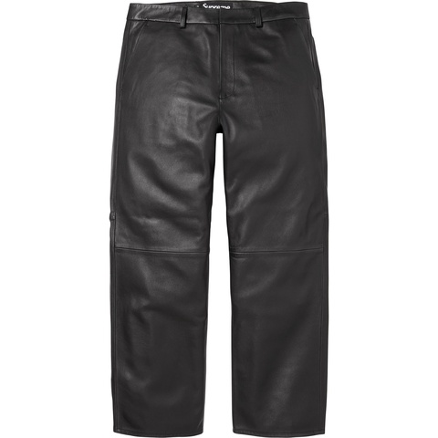 Supreme Leather Trouser - Black