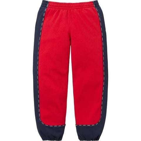Supreme PIPING SWEAT PANTスウェットパンツ Supreme Curve Piping Sweatpant Black Men's - SS25 - US