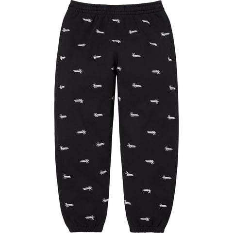 Supreme Repeat Script Sweatpant - Black