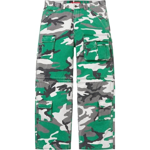 Supreme Zip-Off Utility Pant - Green Camo