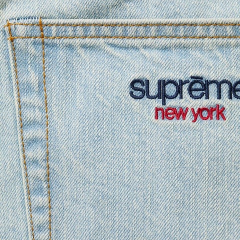 Supreme Baggy Jean - Light Washed Indigo