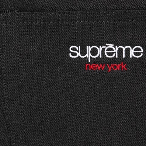 Supreme Baggy Selvedge Jean - Rigid Black