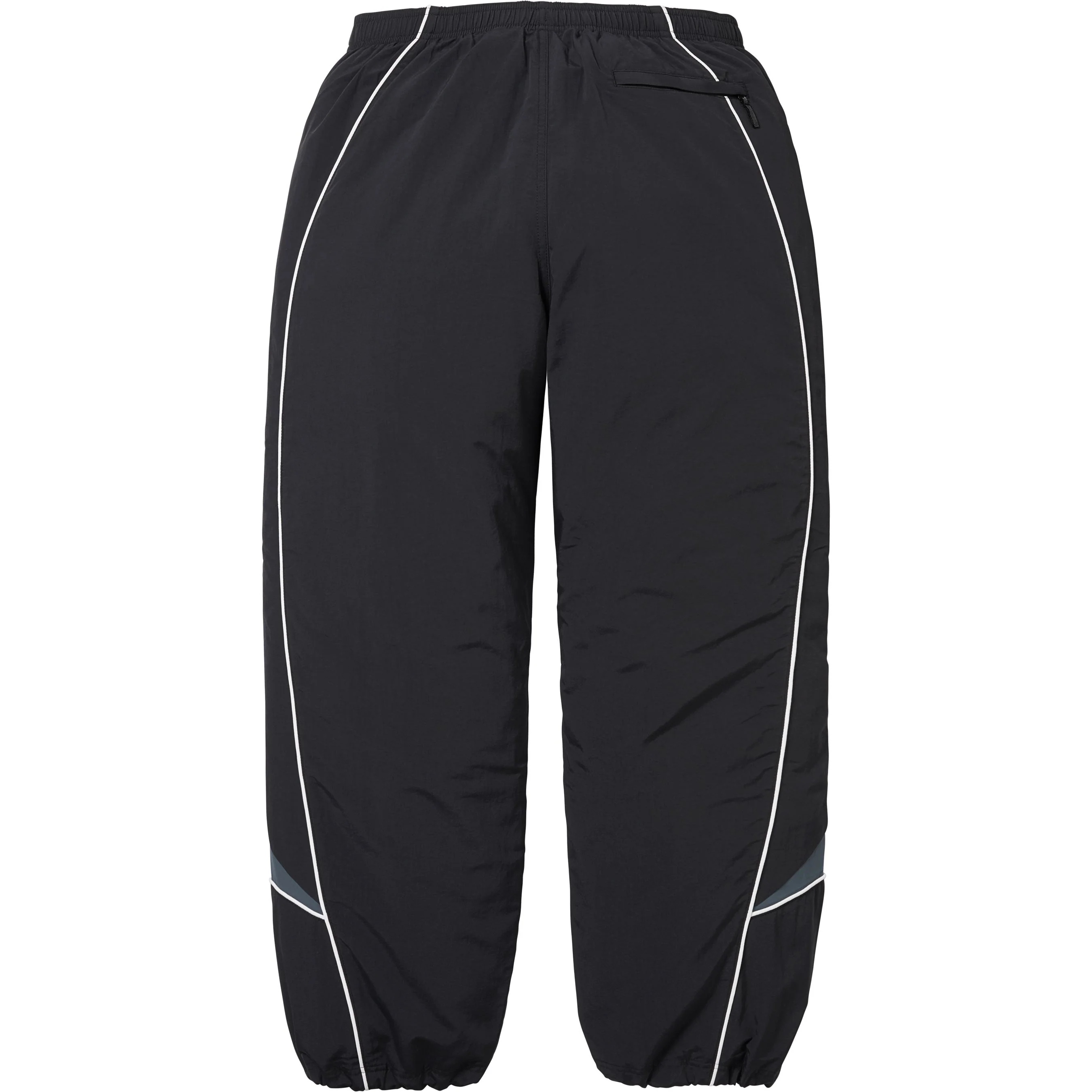 Supreme Contrast Piping Track Pant (FW25) - Black - $148
