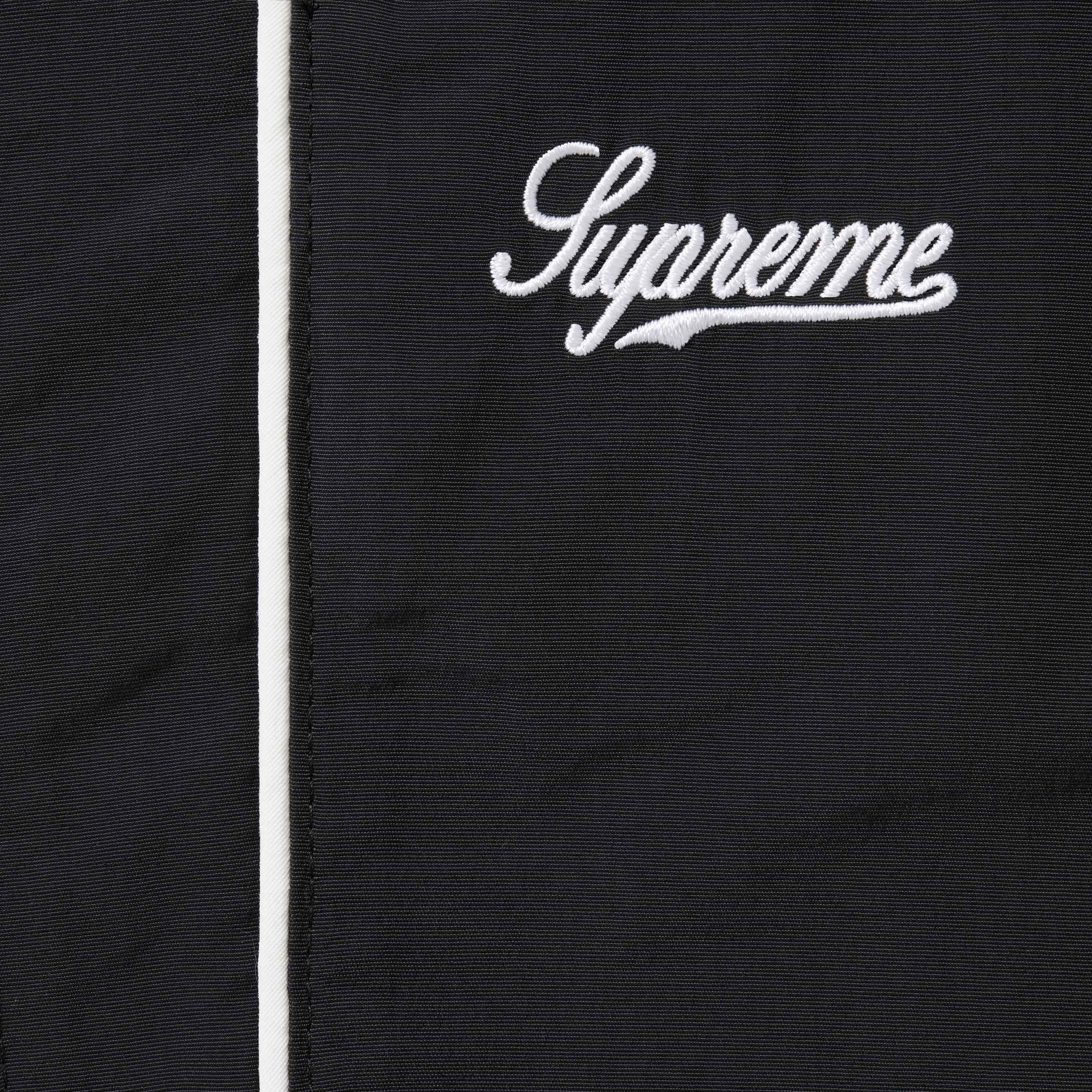 Supreme Contrast Piping Track Pant (FW25) - Black - $148