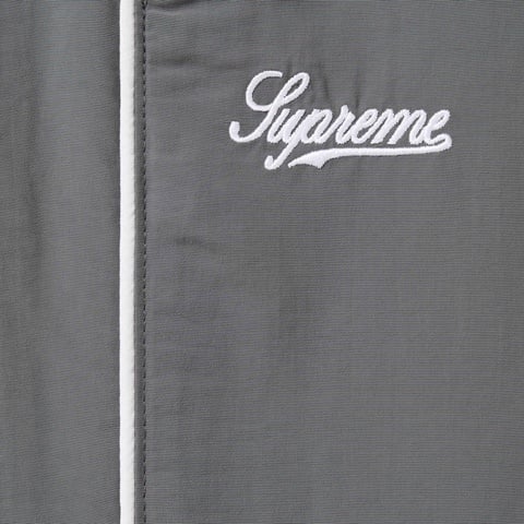 Supreme Contrast Piping Track Pant - Grey